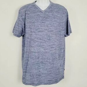 Ferruche XL Men BLUE HEATHERED V-Neck T Shirt cotton blend gently used pullover